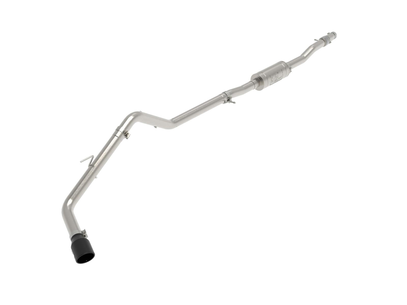 AFE 49-43115-B Apollo GT Series 3 IN 409 Stainless Steel Cat-Back Exhaust System w/ Black Tip