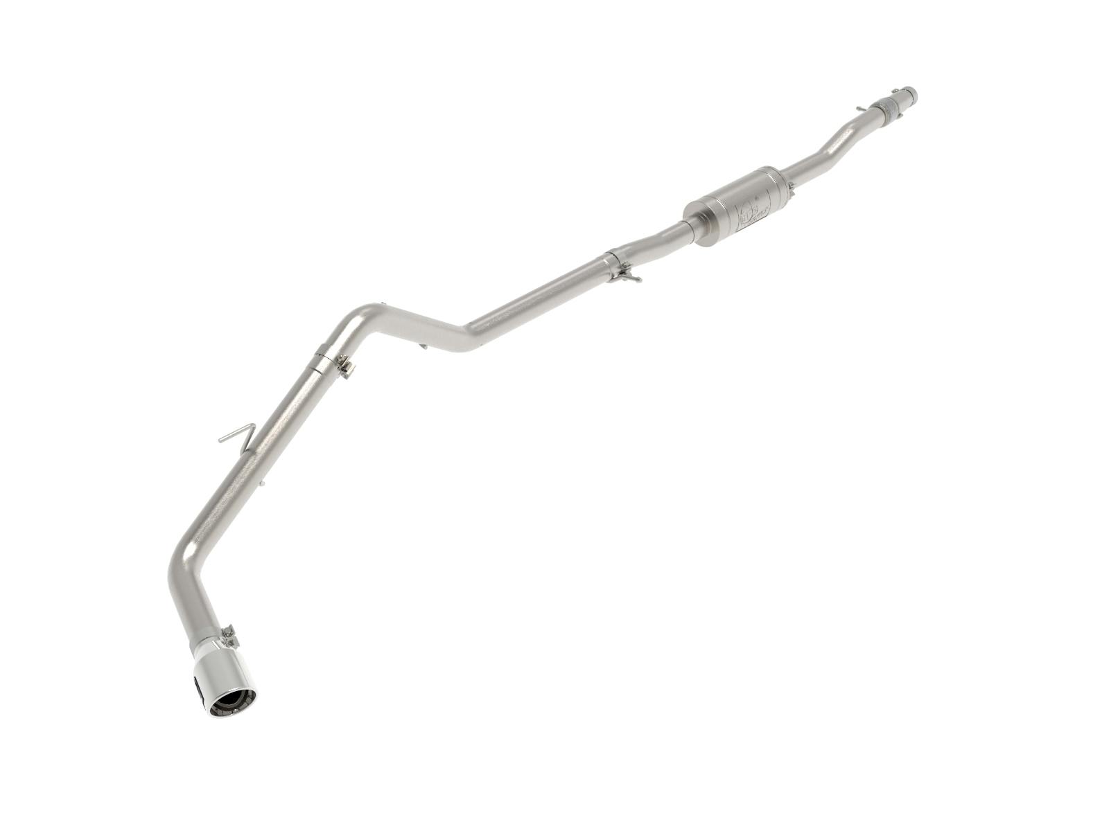 AFE 49-43115-P Apollo GT Series 3 IN 409 Stainless Steel Cat-Back Exhaust System w/ Polish Ti