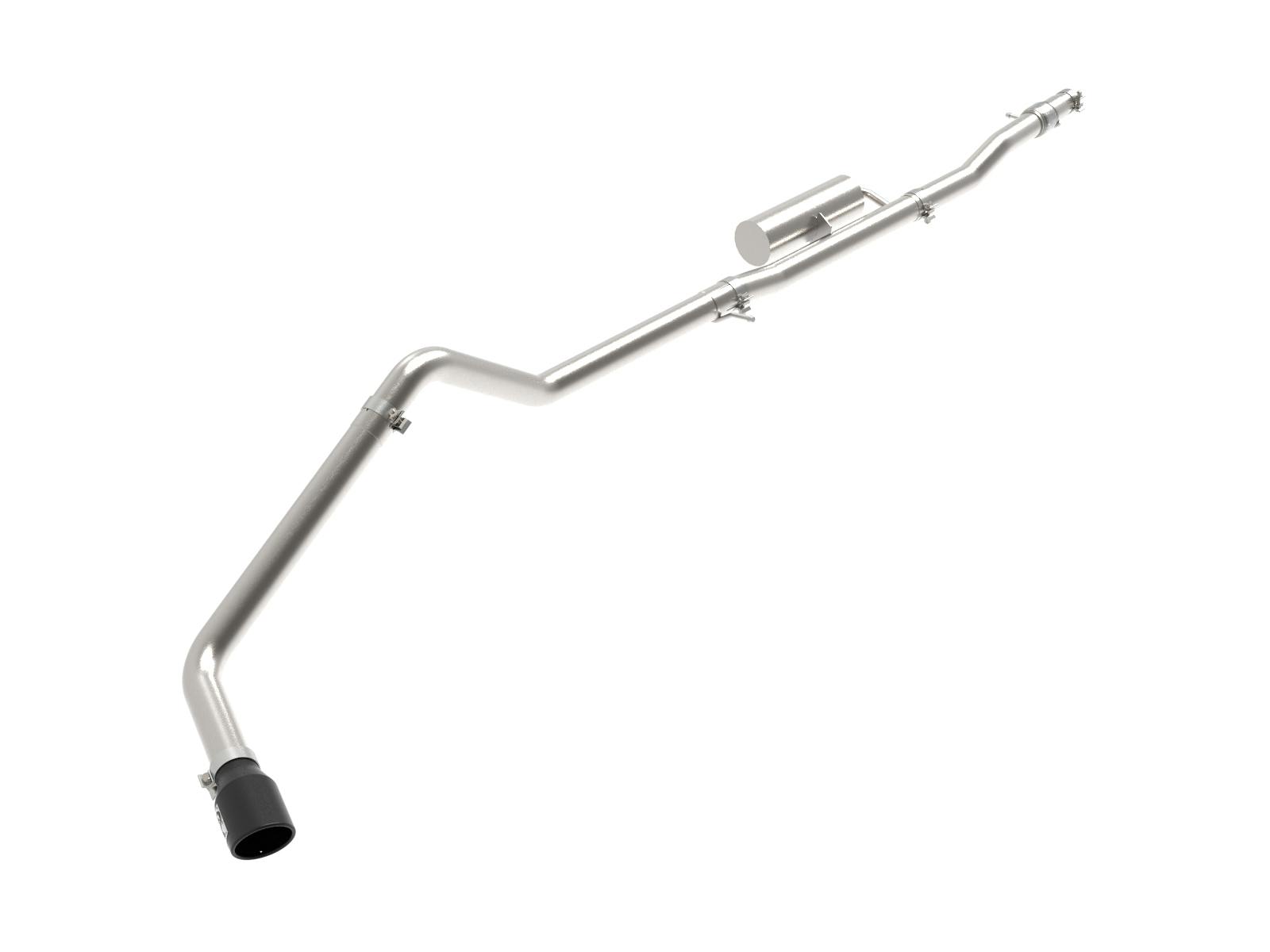 AFE 49-43118-B Apollo GT Series 3 IN 409 Stainless Steel Cat-Back Exhaust System w/ Black Tip
