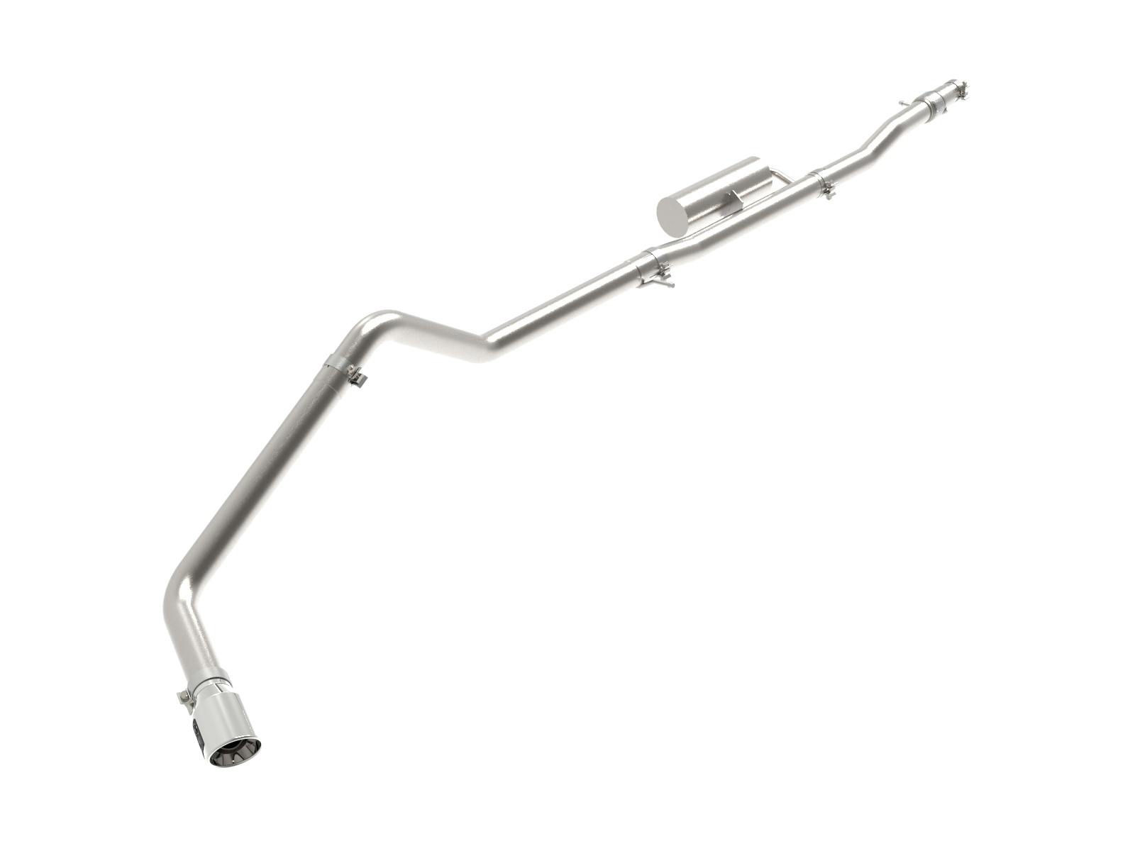 AFE 49-43118-P Apollo GT Series 3 IN 409 Stainless Steel Cat-Back Exhaust System w/ Polish Ti