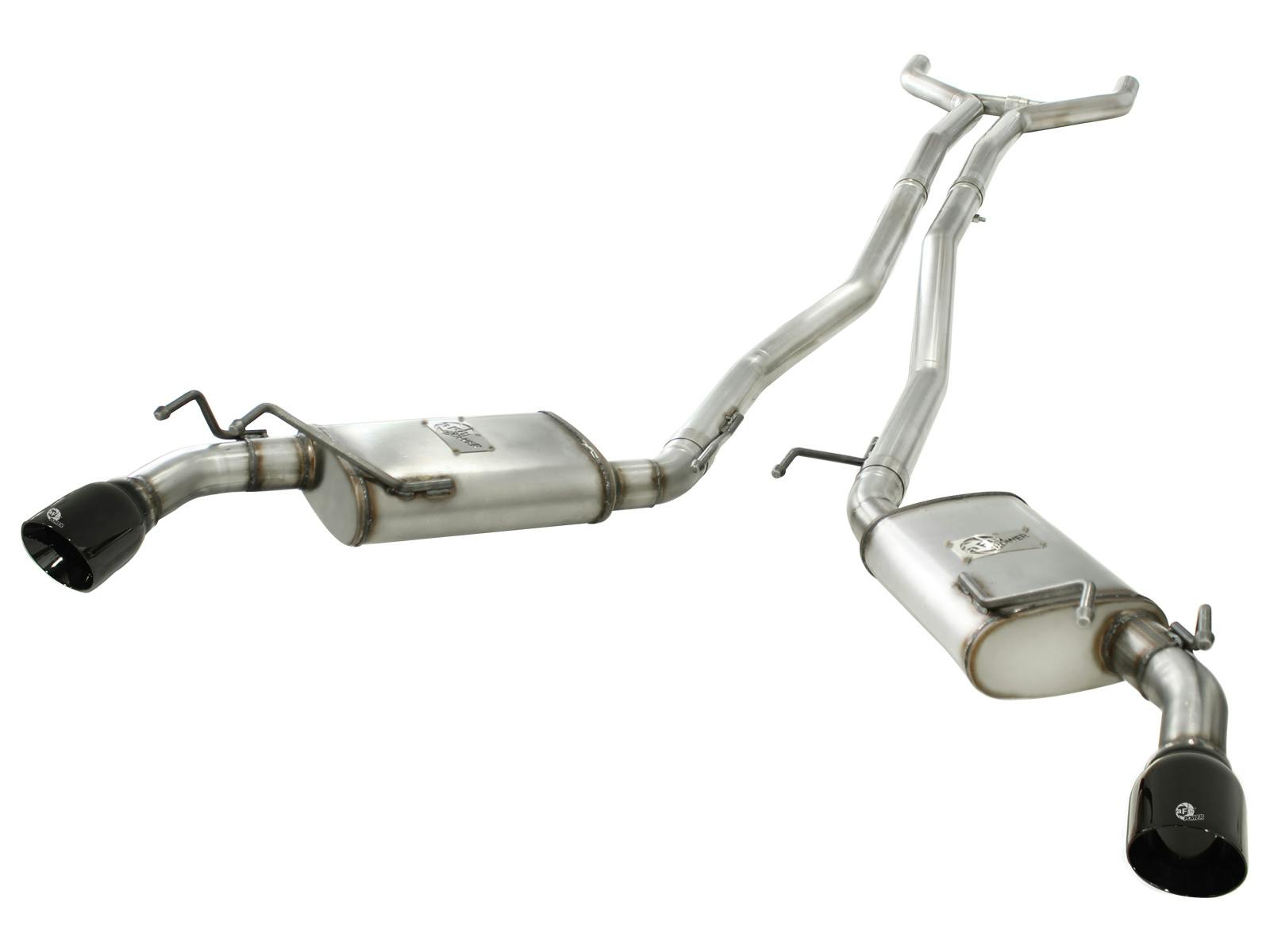 AFE 49-44042-B MACH Force-Xp 2-1/2 IN 409 Stainless Steel Cat-Back Exhaust System w/Black Tip