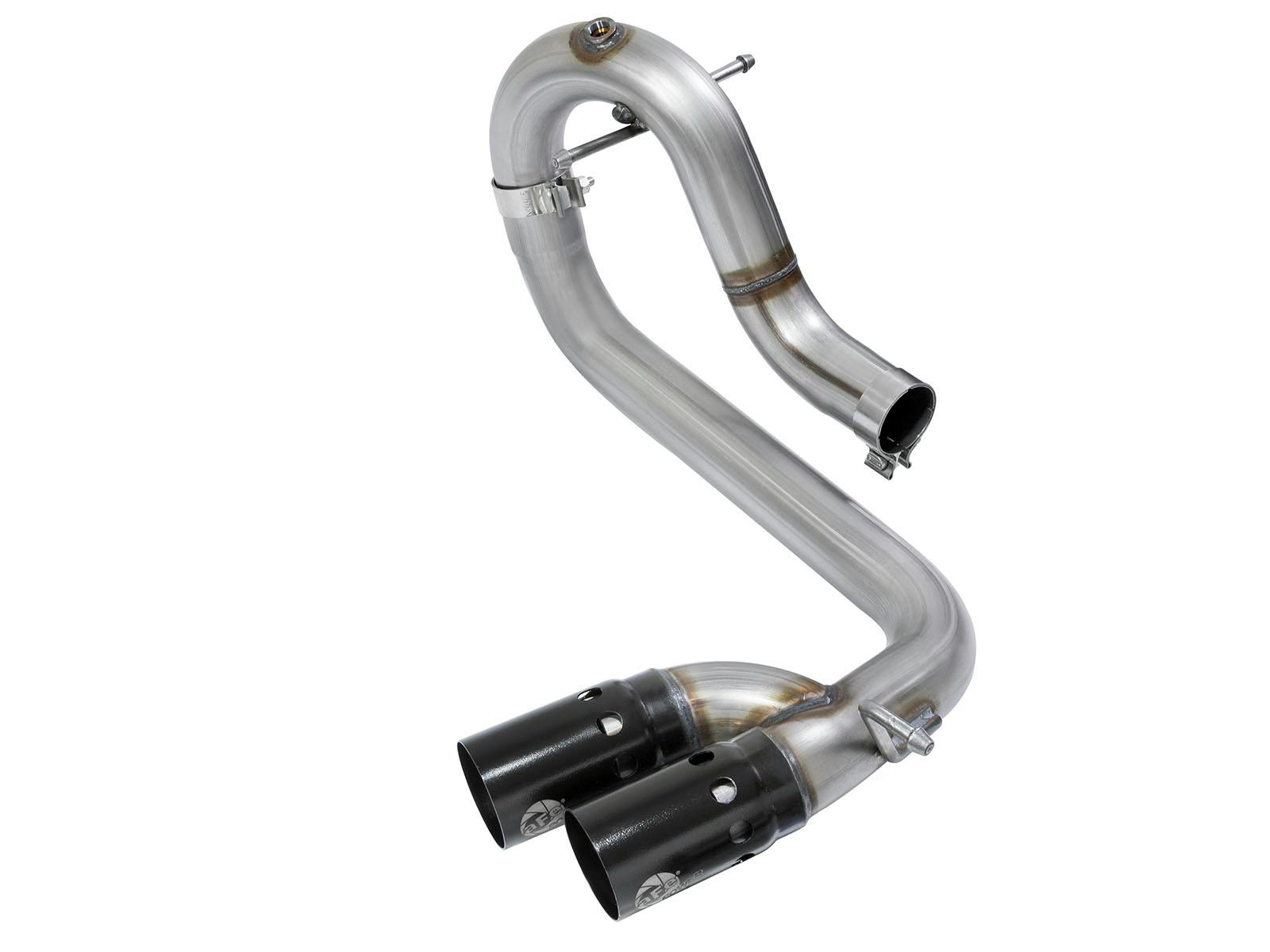 AFE 49-44065-B Rebel Series 3 IN 409 Stainless Steel DPF-Back Exhaust System w/Black Tip