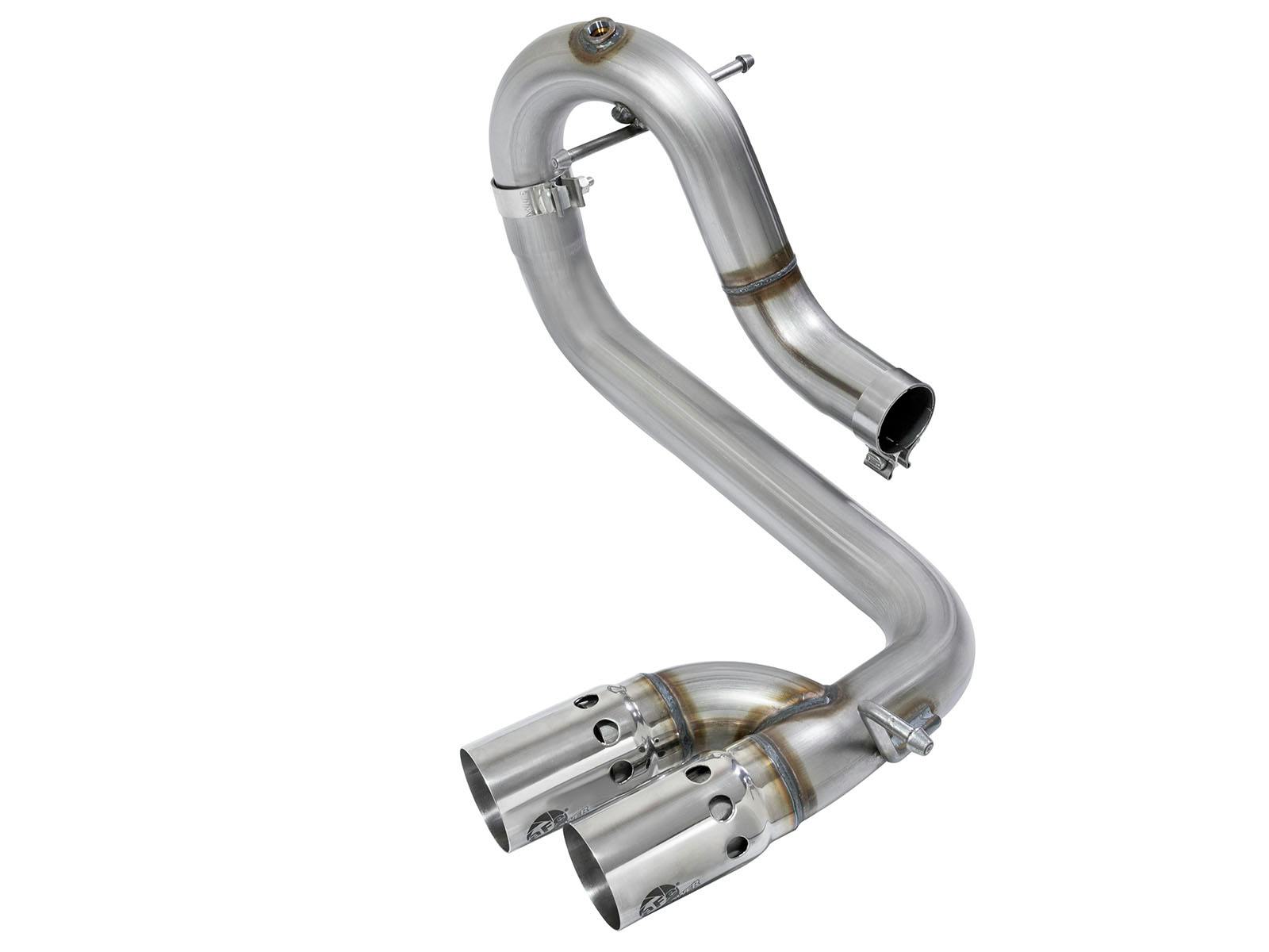 AFE 49-44065-P Rebel Series 3 IN 409 Stainless Steel DPF-Back Exhaust System w/Polished Tip