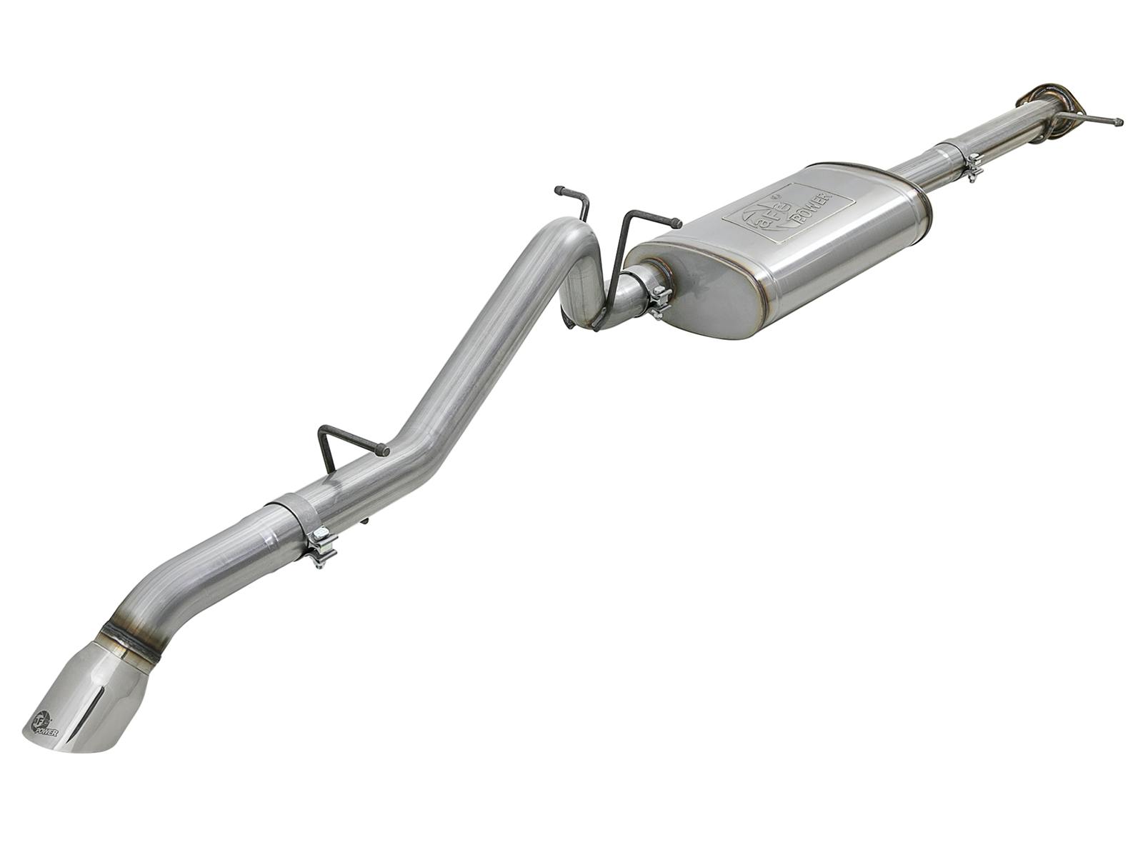 AFE 49-44099-P MACH Force-Xp 3 IN 409 Stainless Cat-Back Hi-Tuck Exhaust System w/ Polished T