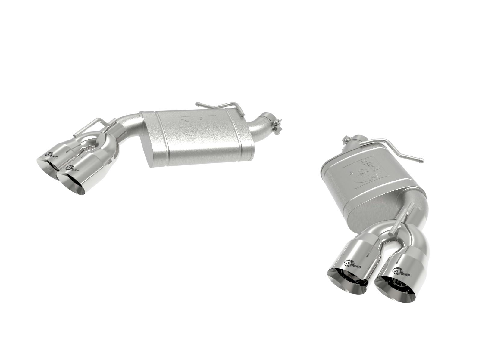 AFE 49-44119-P MACH Force-Xp 2-1/2 IN 409 Stainless Steel Axle-Back Exhaust System Polished