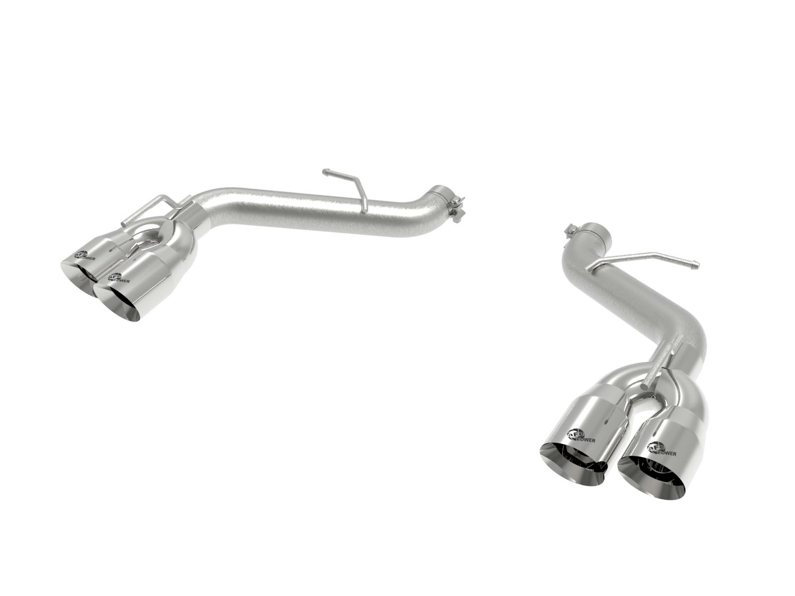 AFE 49-44119NM-P MACH Force-Xp 2-1/2 IN 409 Stainless Steel Axle-Back Exhaust System Polished