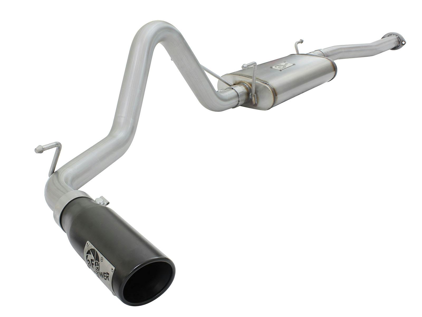 AFE 49-46024-B MACH Force-Xp 2-1/2 IN 409 Stainless Steel Cat-Back Exhaust System w/Black Tip