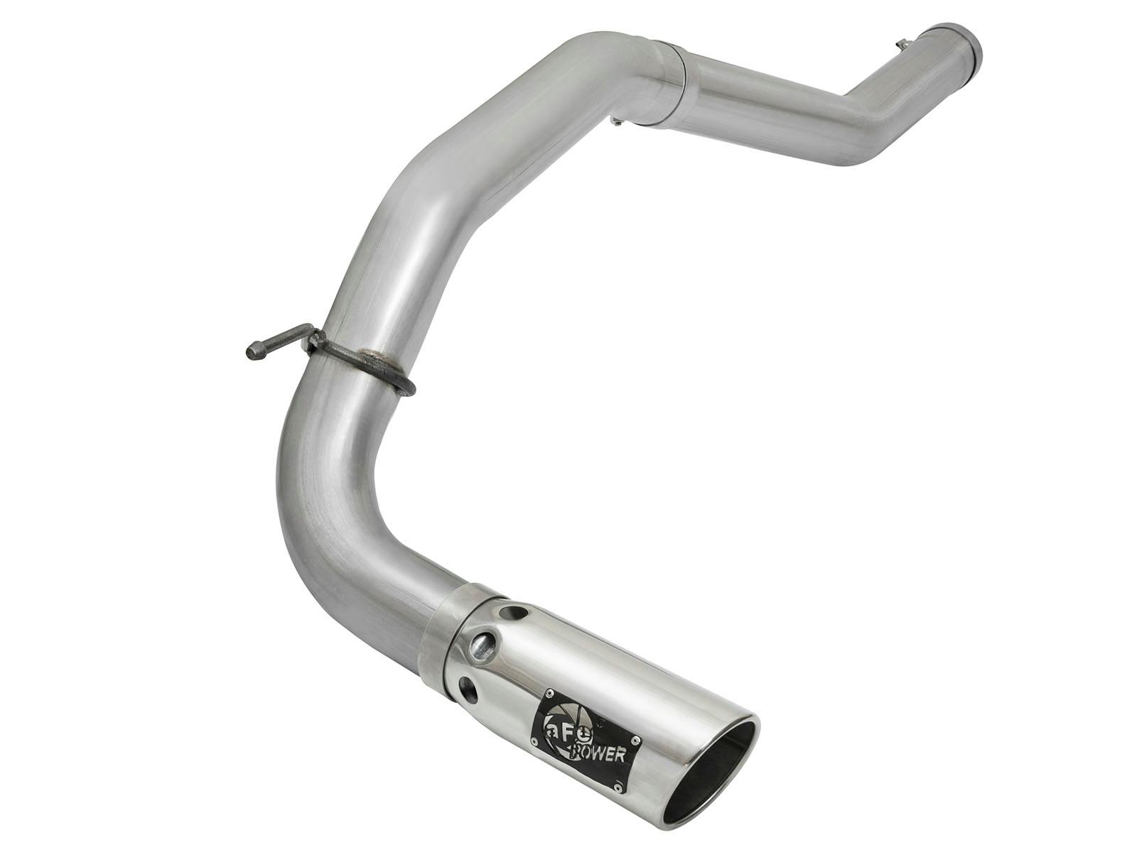 AFE 49-46113-P Large Bore-HD 4 IN DPF-Back Stainless Steel Exhaust System w/Polished Tip