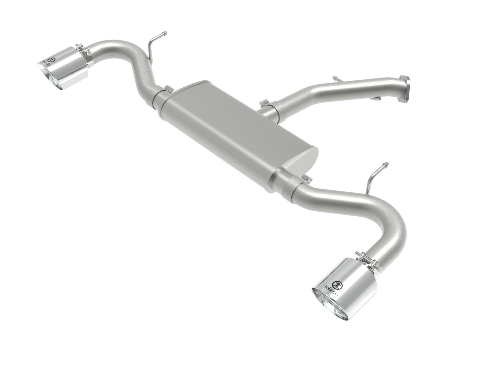 AFE 49-47016-P Takeda 2-1/2 IN 409 Stainless Steel Axle-Back Exhaust w/ Polished Tips