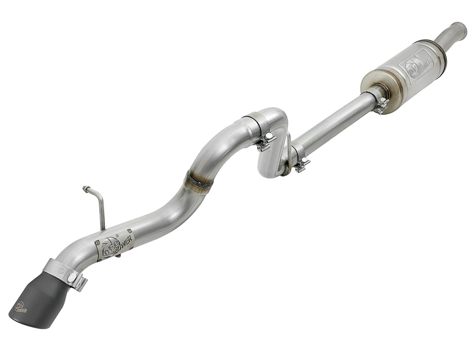 AFE 49-48075-B MACH Force-Xp 2-1/2 IN 409 Stainless Steel Axle-Back Hi-Tuck Exhaust Black