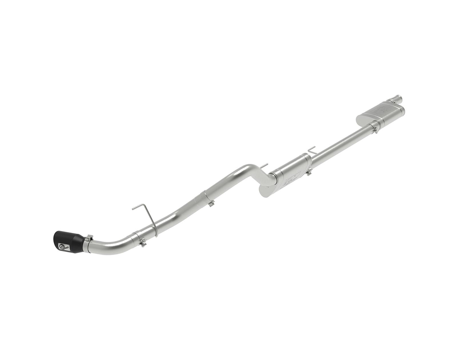 AFE 49-48083-B Apollo GT Series 3 IN 409 Stainless Steel Cat-Back Exhaust System w/ Black Tip