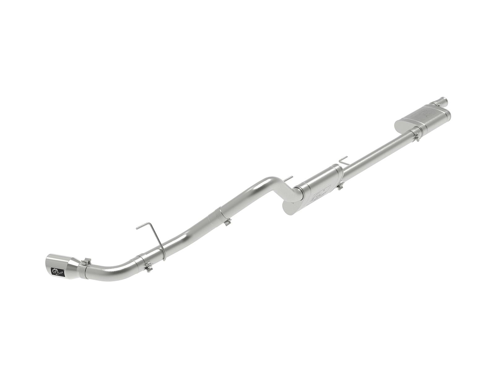 AFE 49-48083-P Apollo GT Series 3 IN 409 Stainless Steel Cat-Back Exhaust System w/ Polish Ti