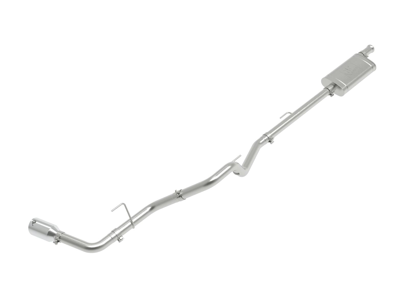 AFE 49-48089-P Apollo GT Series 2-1/2 IN Stainless Steel Cat-Back Exhaust System w/ Polish Ti