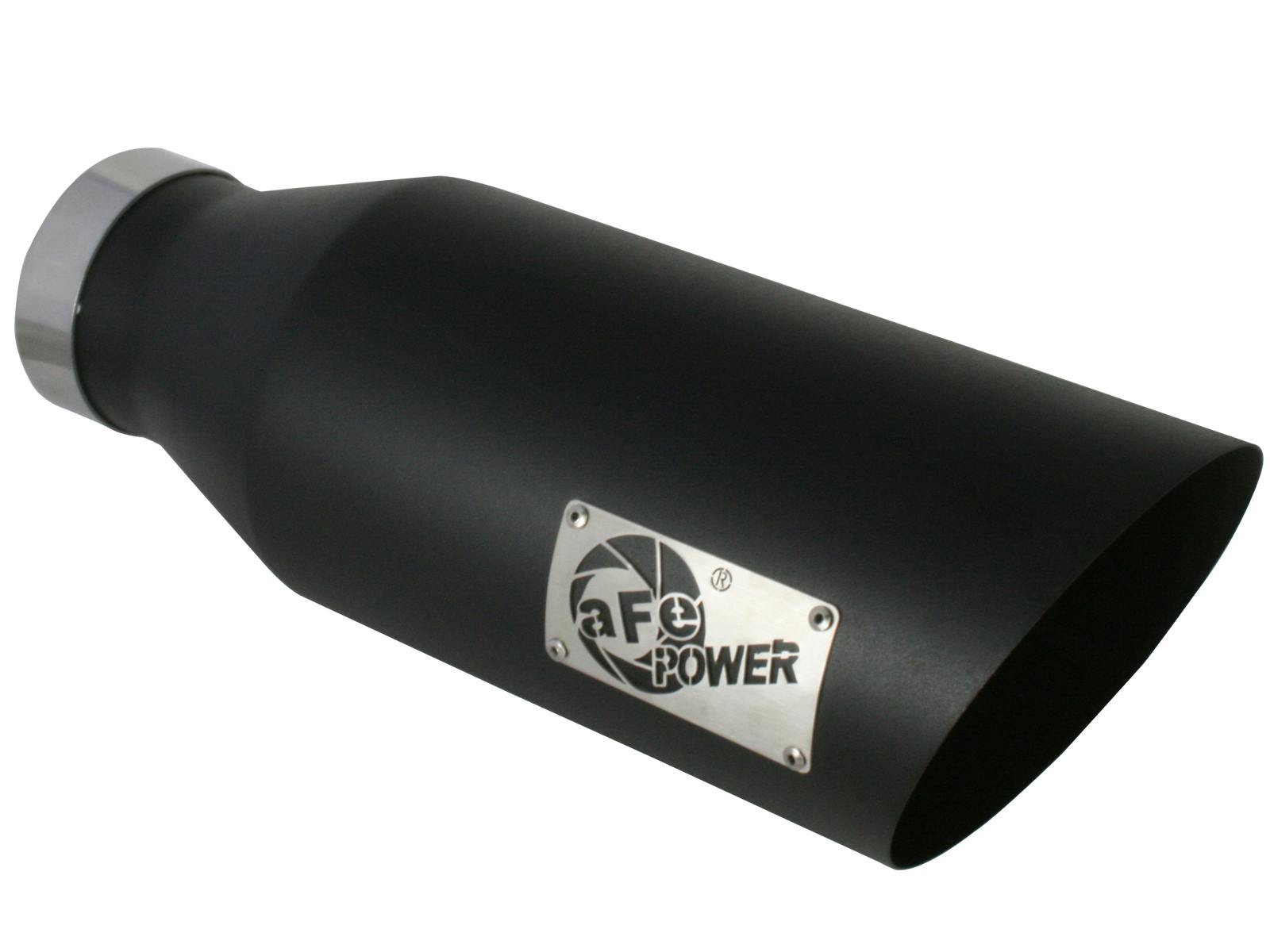 AFE 49-92023-B MACH Force-Xp 409 Stainless Steel Clamp-on Exhaust Tip Black