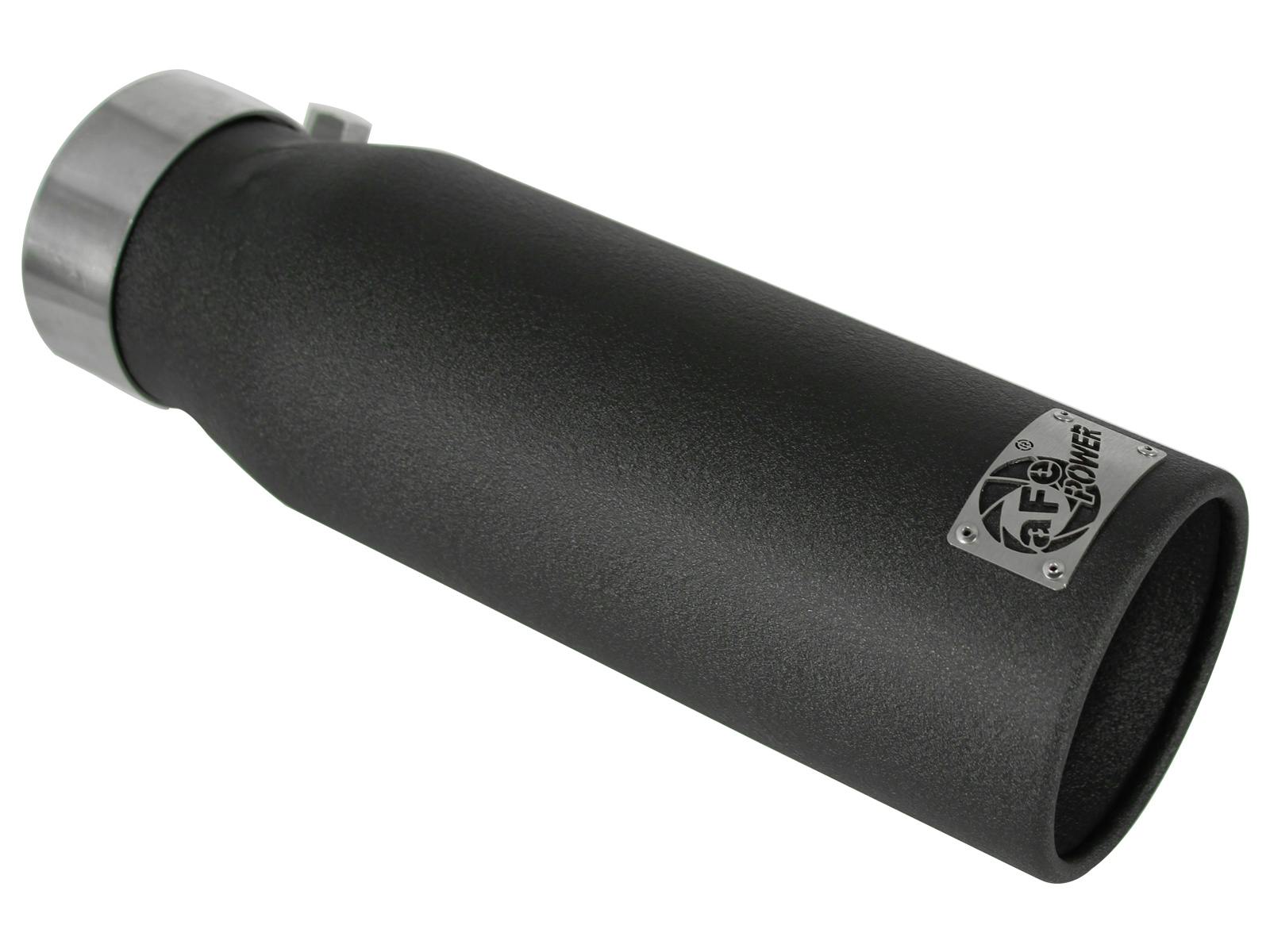 AFE 49-92043-B MACH Force-Xp 409 Stainless Steel Clamp-on Exhaust Tip Black