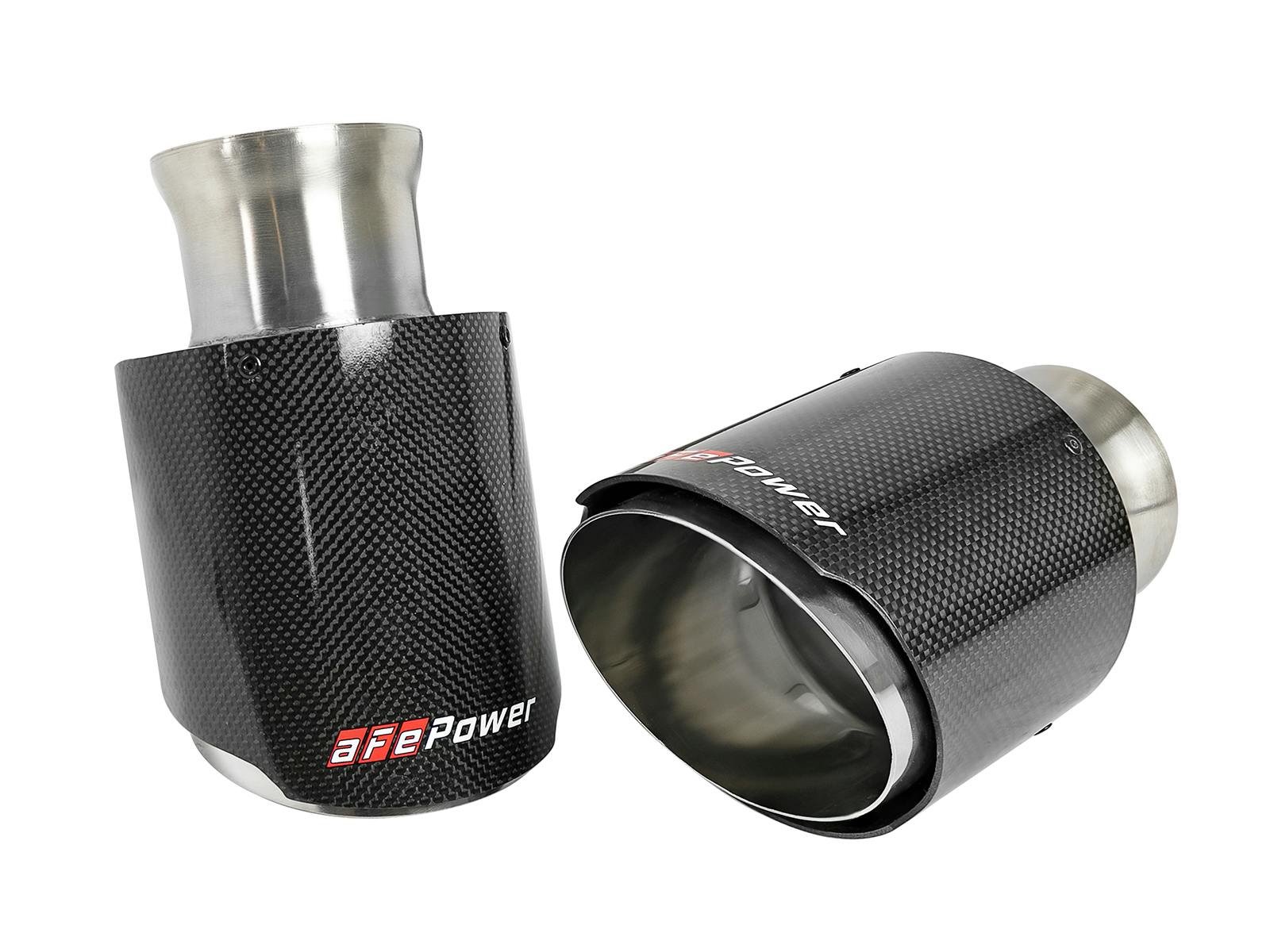 AFE 49C32068-C MACH Force-Xp 4-1/2 IN Carbon Fiber OE Replacement Exhaust Tips