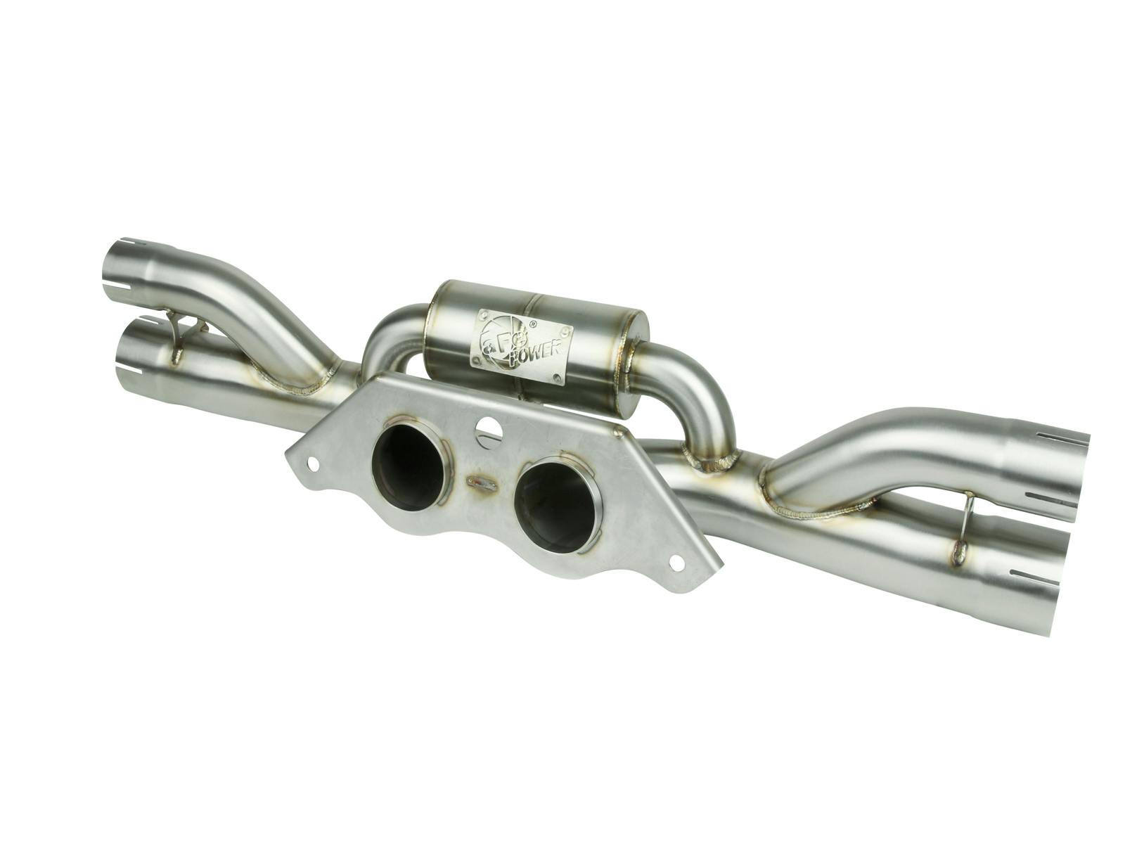 AFE 49C36434 MACH Force-Xp 304 Stainless Steel Secondary Muffler Delete Pipe