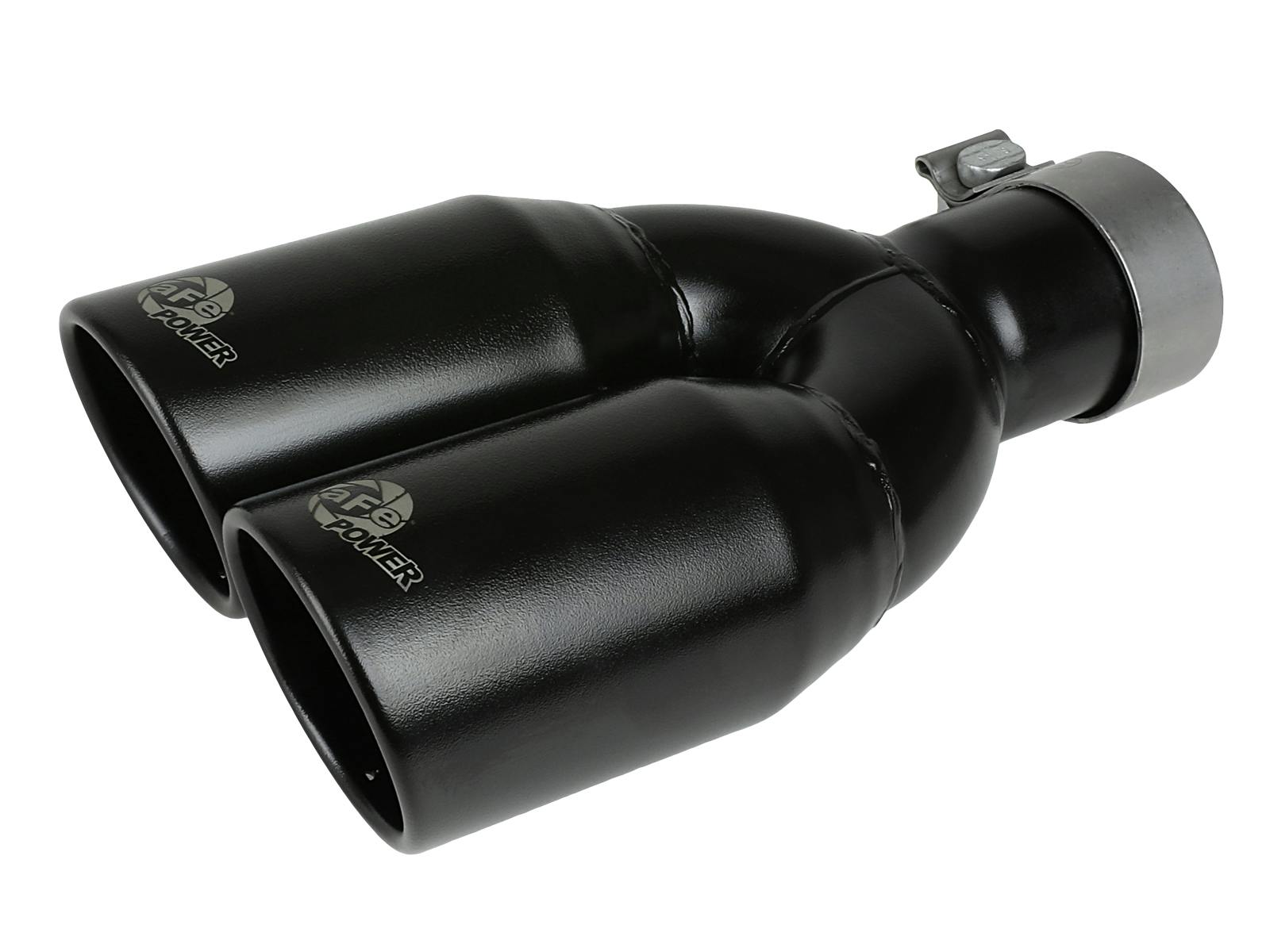 AFE 49T25374-B12 MACH Force-Xp 409 Stainless Steel Clamp-on Exhaust Tip Black