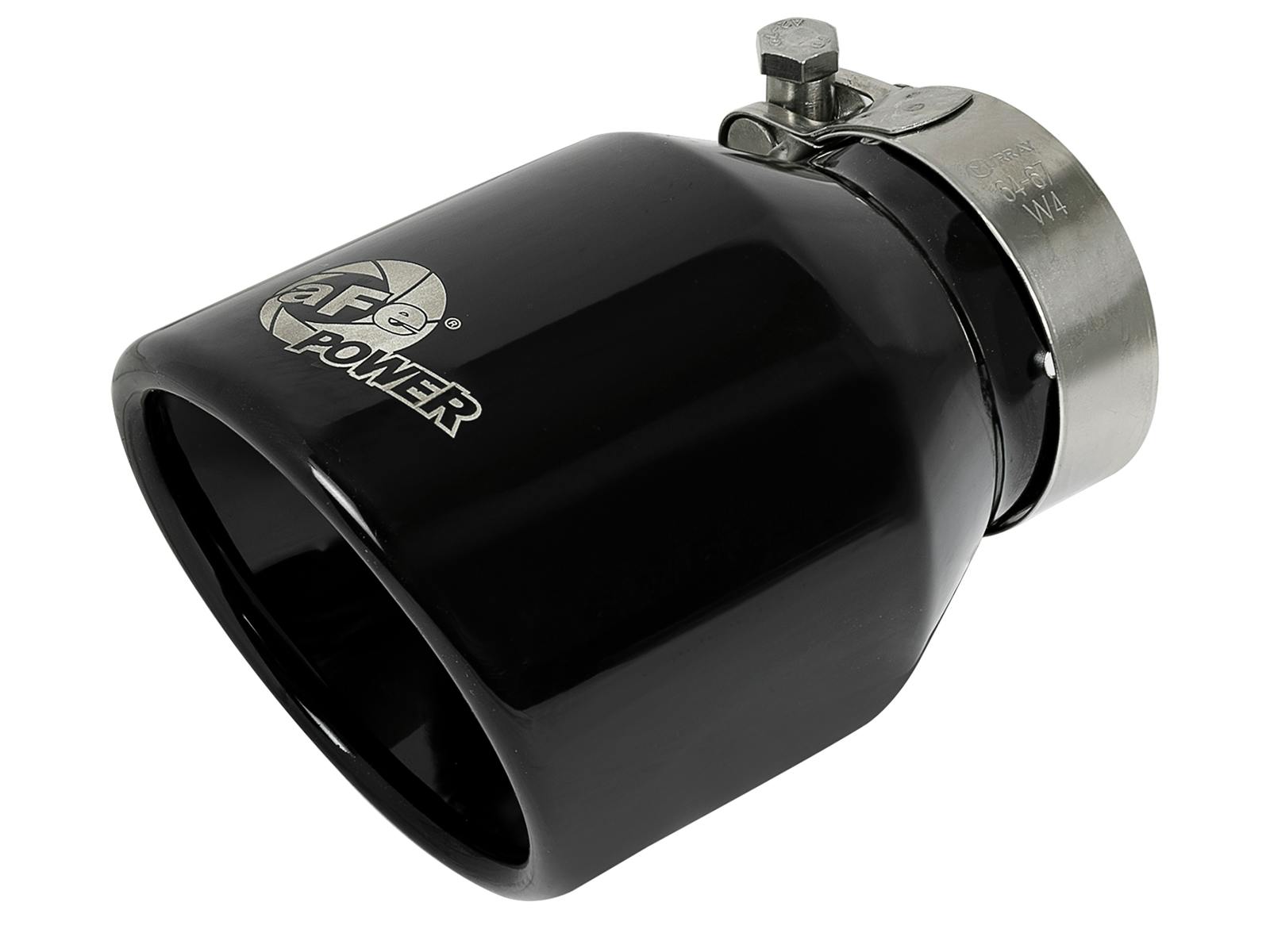 AFE 49T25404-B06 MACH Force-Xp 409 Stainless Steel Clamp-on Exhaust Tip Black