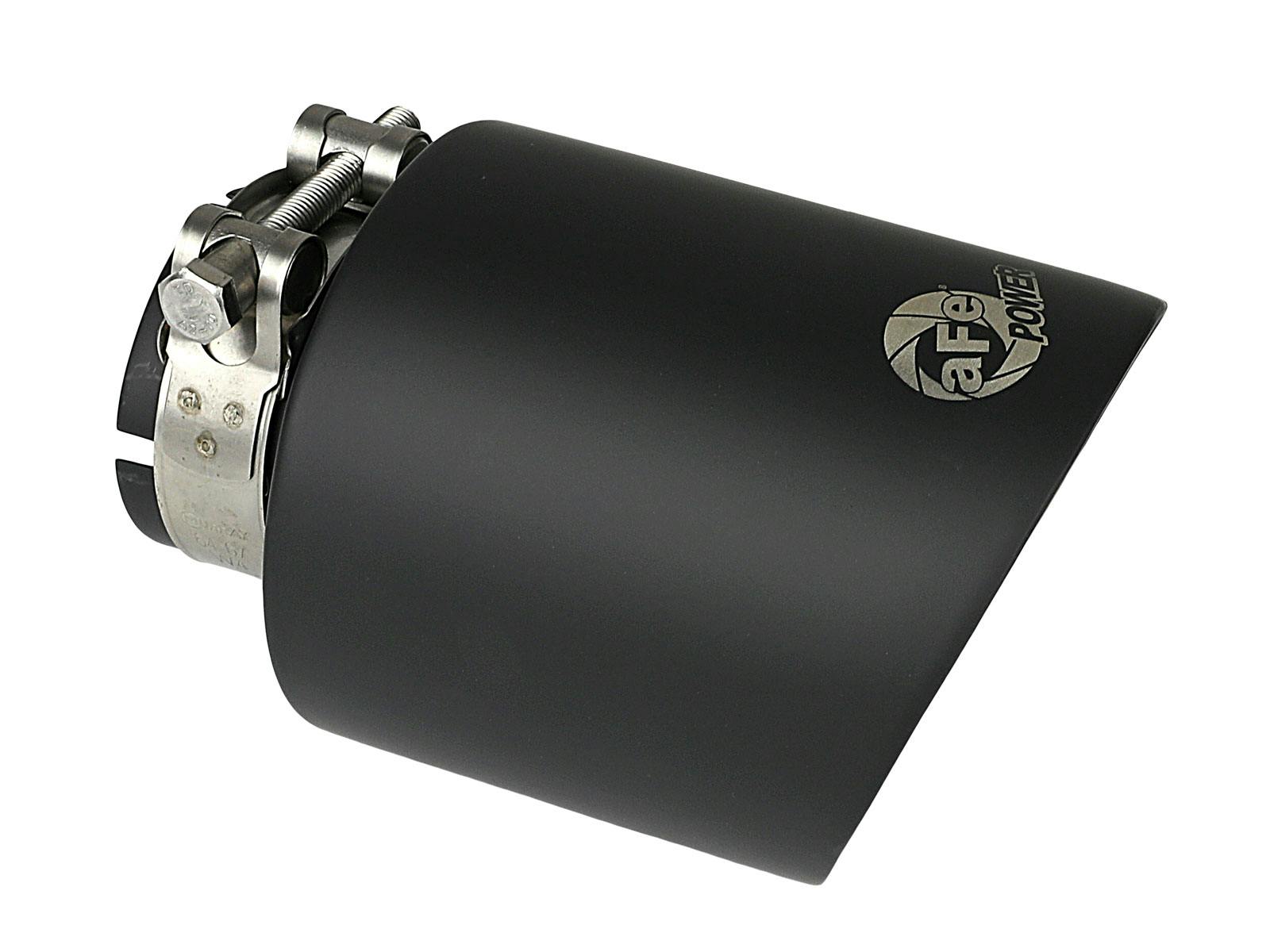 AFE 49T25454-B072 MACH Force-Xp 304 Stainless Steel Clamp-on Exhaust Tip Black Velvet