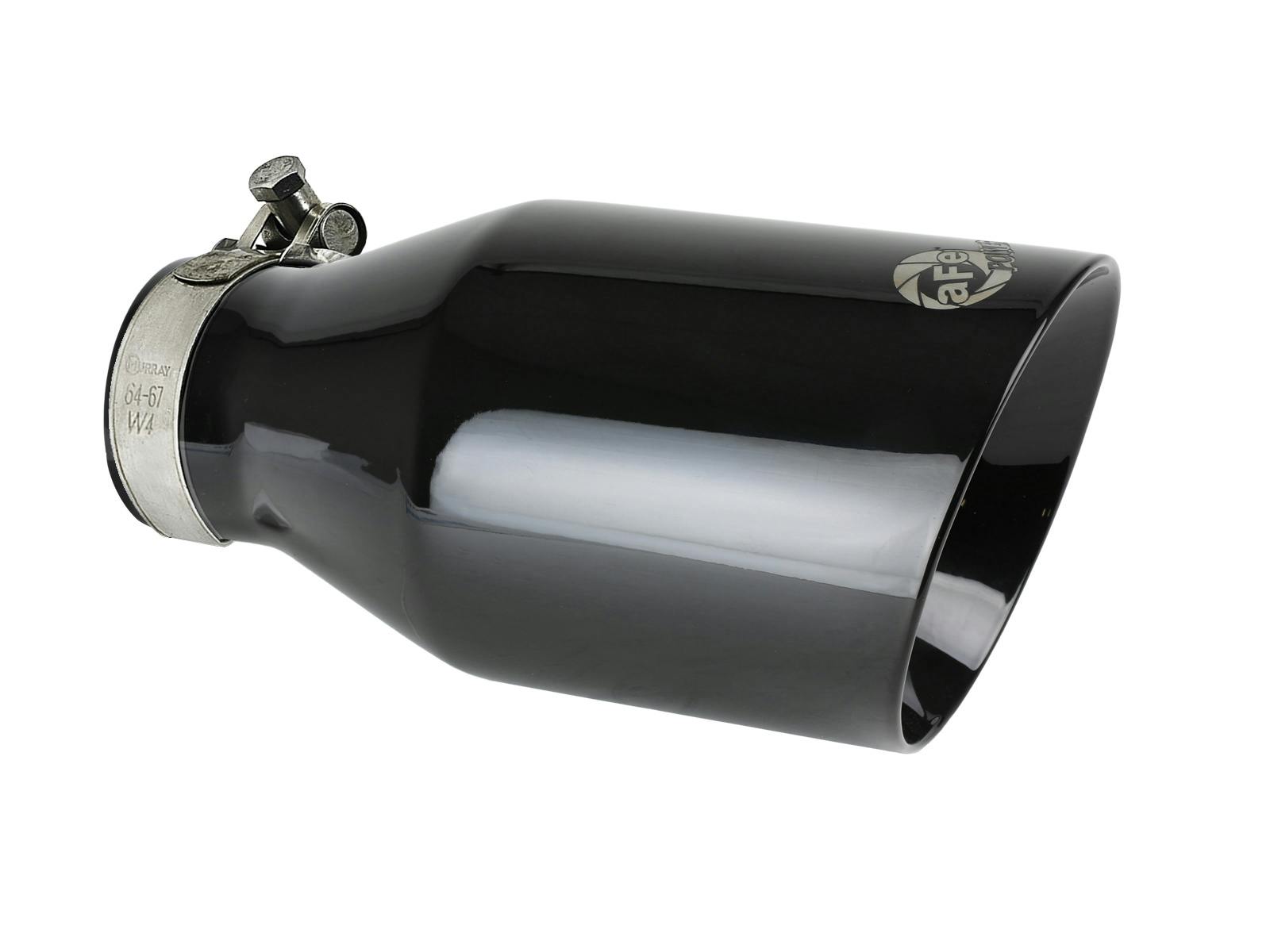 AFE 49T25454-B091 MACH Force-Xp 409 Stainless Steel Clamp-on Exhaust Tip Black