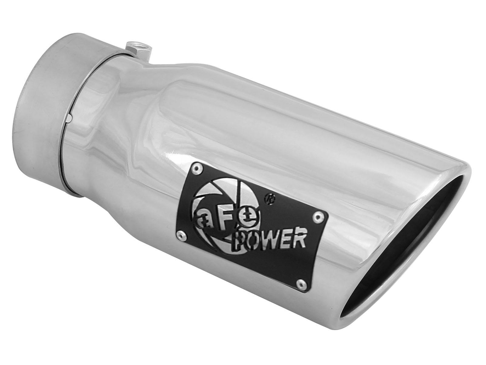 AFE 49T30401-P09 MACH Force-Xp 304 Stainless Steel Clamp-on Exhaust Tip Polished