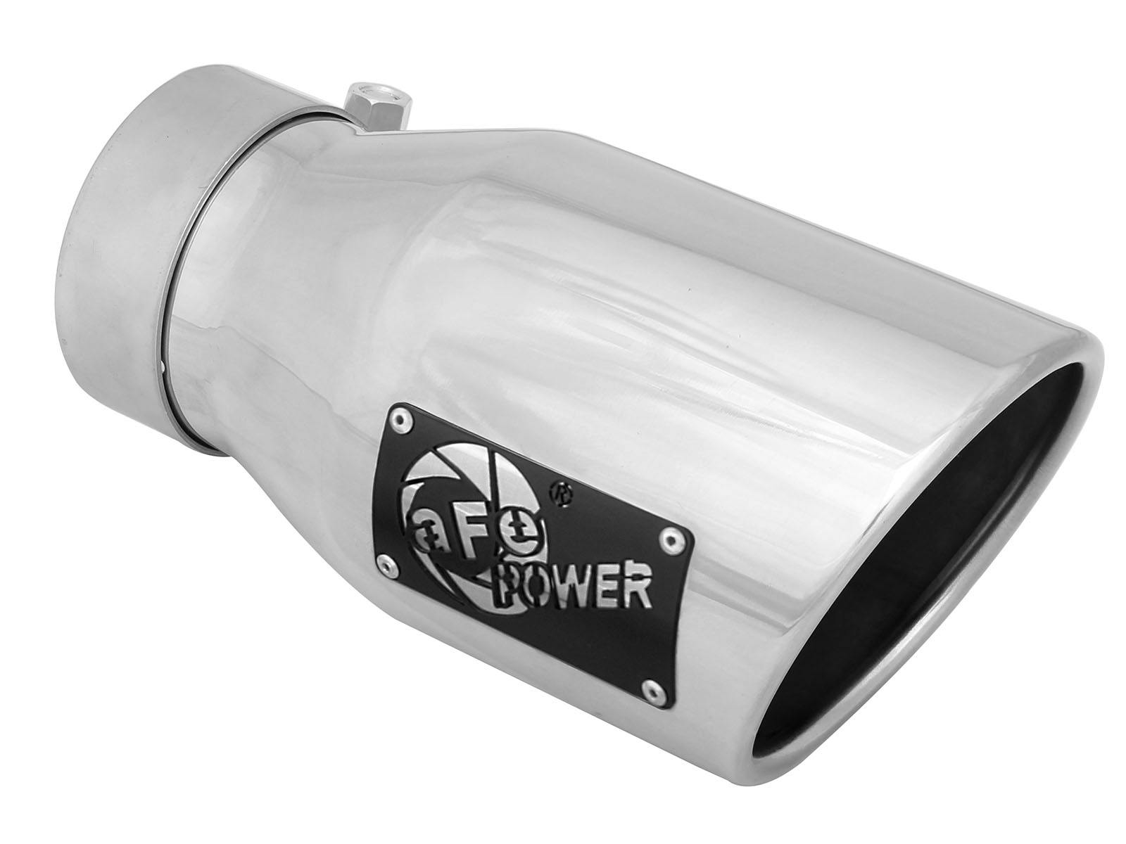 AFE 49T30451-P09 MACH Force-Xp 304 Stainless Steel Clamp-on Exhaust Tip Polished