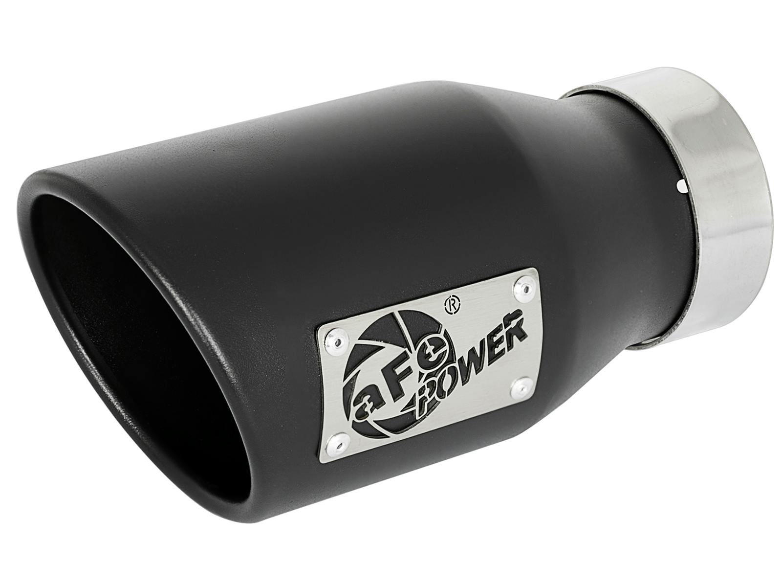 AFE 49T30452-B09 MACH Force-Xp 409 Stainless Steel Clamp-on Exhaust Tip Black