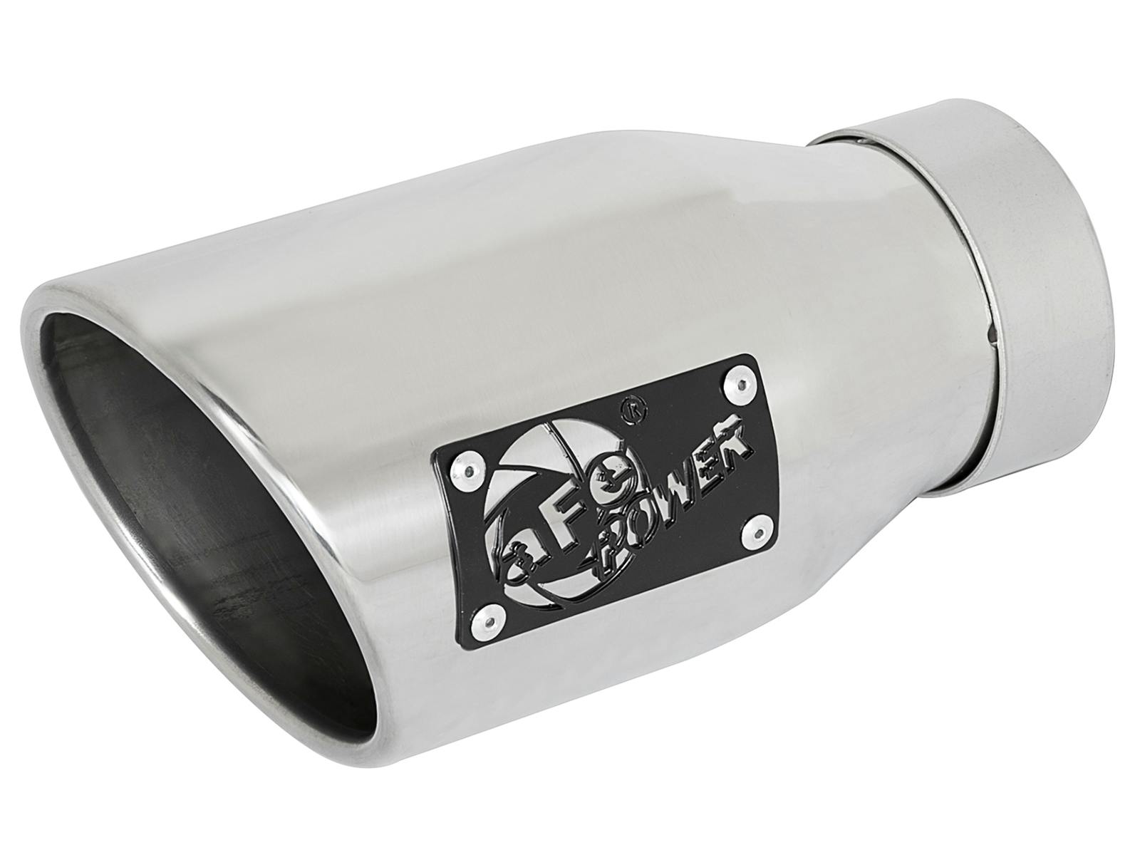 AFE 49T30452-P09 MACH Force-Xp 409 Stainless Steel Clamp-on Exhaust Tip Polished