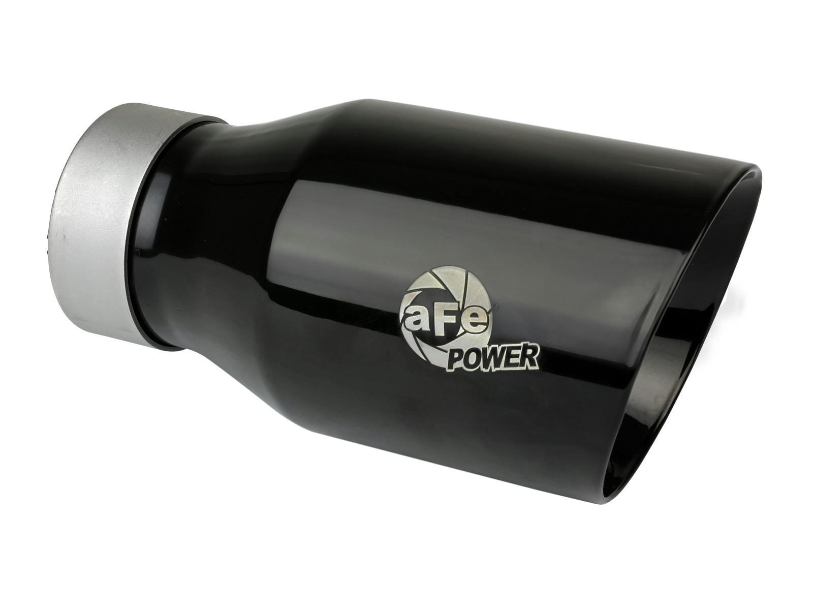 AFE 49T30454-B093 MACH Force-Xp 304 Stainless Steel Clamp-on Exhaust Tip Black