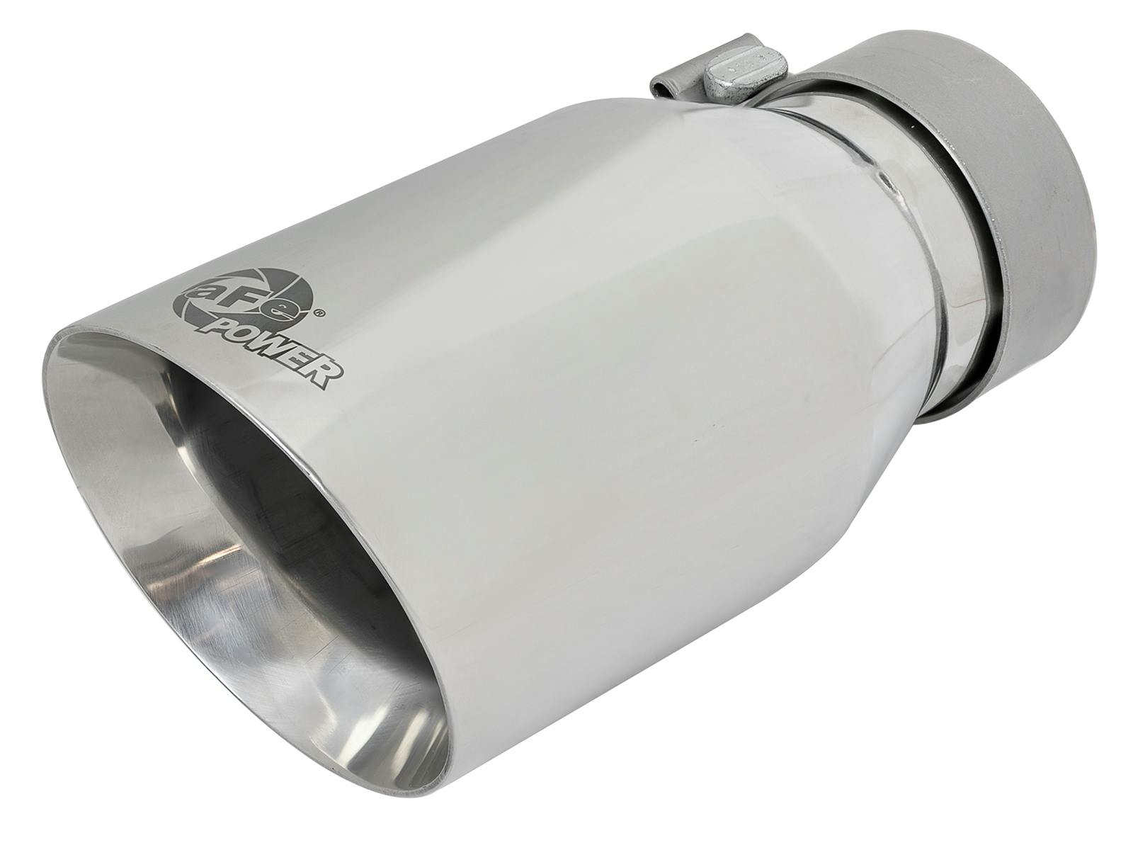 AFE 49T30454-P092 MACH Force-Xp 304 Stainless Steel Clamp-on Exhaust Tip Polished