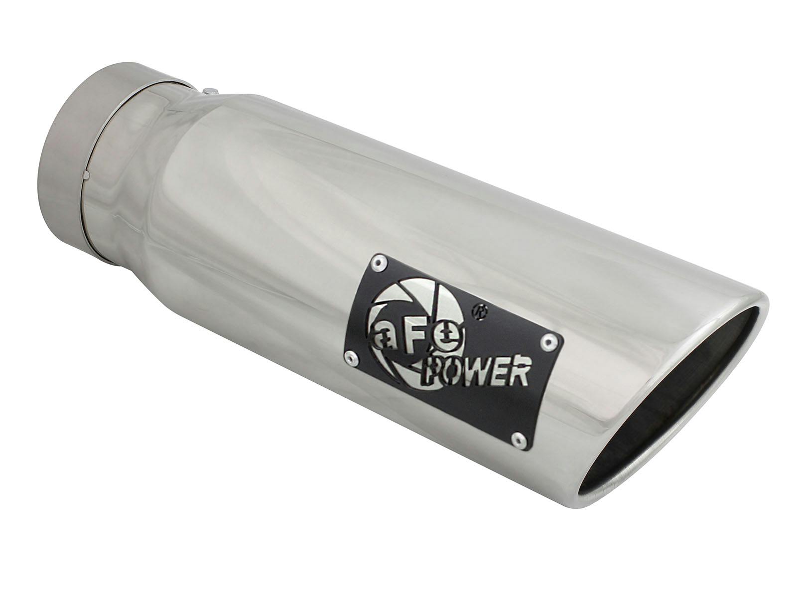 AFE 49T40501-P15 MACH Force-Xp 409 Stainless Steel Clamp-on Exhaust Tip Polished