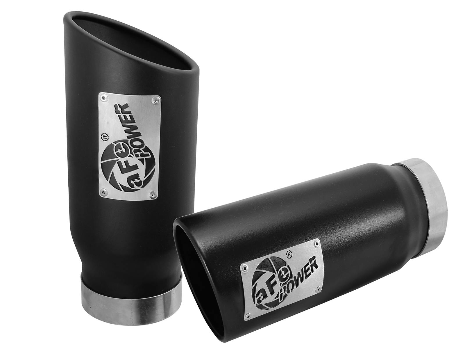 AFE 49T40506-B12 MACH Force-Xp 409 Stainless Steel Clamp-on Exhaust Tip Black