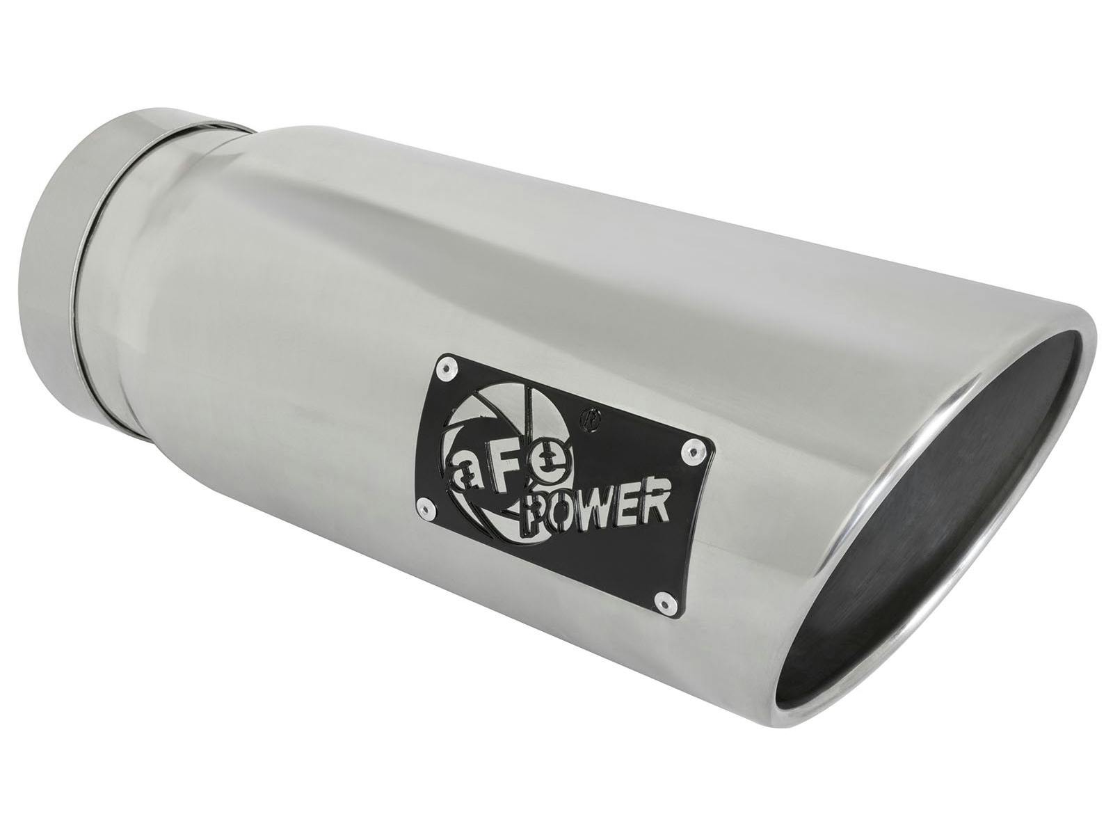AFE 49T50601-P15 MACH Force-Xp 304 Stainless Steel Clamp-on Exhaust Tip Polished