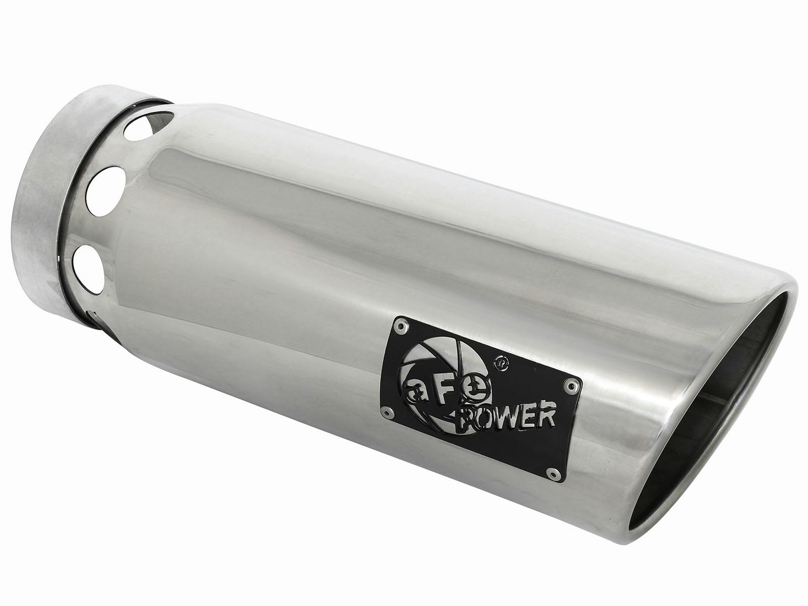 AFE 49T50601-P161 MACH Force-Xp 304 Stainless Steel Intercooled Clamp-on Exhaust Tip Polished