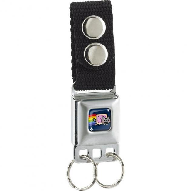 Keychain - Nyan Cat Full Color Blue