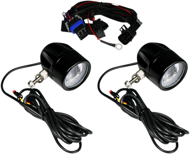 CUSTOM DYNAMICS LED Fog Light - Indian - Black PB-FOG-IND-B