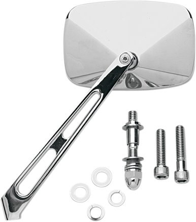 DRAG SPECIALTIES Air Stem Rectangular Mirror 60-6240-BC