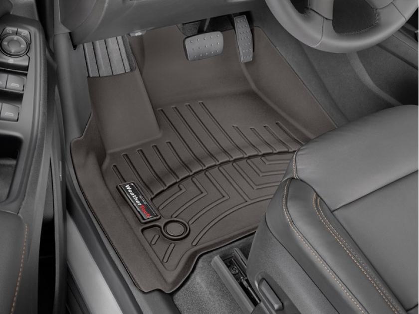 Weathertech 4712281, Floor Liner, DigitalFit (R), Molded Fit, Raised Channels With A Lower Reservoir, Cocoa, High-Density Tri-Extruded Material, 2 Piece