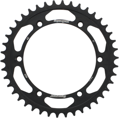SUPERSPROX Steel Rear Sprocket - 42-Tooth RFE-460-42-BLK