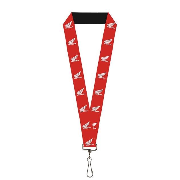 Lanyard - 1.0" - HONDA Motorcycle Logo Red/White