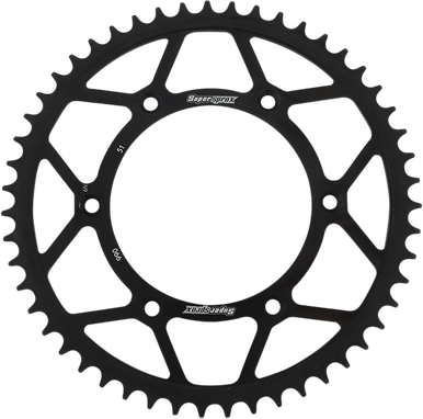 SUPERSPROX Steel Rear Sprocket - 51-Tooth RFE-990-51-BLK