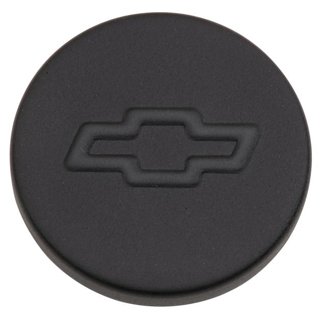 Proform Engine Oil Filler Cap, Push-In Style, 1.22 Hole, Bowtie Logo, Black Crinkle 141-629