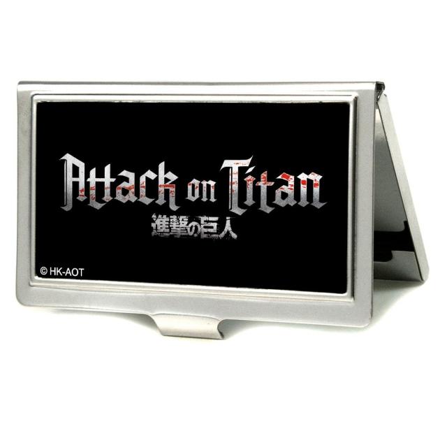 Business Card Holder - SMALL - ATTACK ON TITAN Logo FCG Black/White/Red