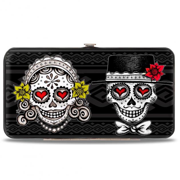 Hinged Wallet - Los Novios Black/Gray/White/Multi Color