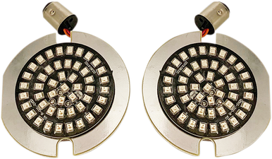 DRAG SPECIALTIES Flat-Style Turn Signal Insert - Red DS-300-R-1156-T