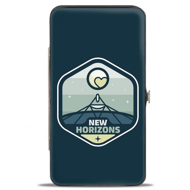 Hinged Wallet - NEW HORIZONS Pluto Blues/White