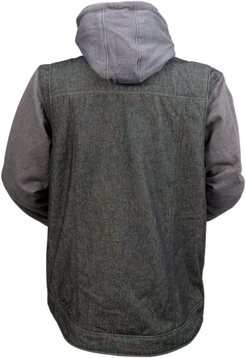 Z1R Denim Hoodie - Black/Gray - Small 2840-0104