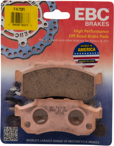 EBC Sintered Metal Brake Pads - FA712/2R FA712R