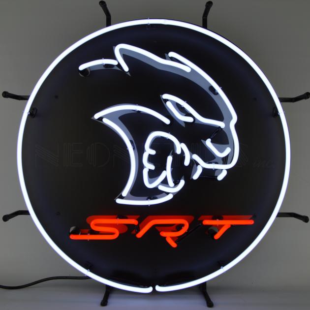 Neonetics Standard Size Neon Signs, Dodge Hellcat Srt Neon Sign